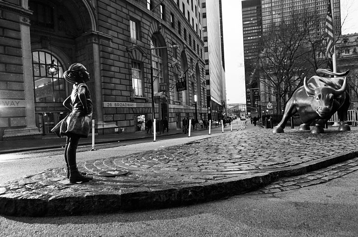 Move Over Wall Street Bull! State Street Commissions Bronze Girl in NYC's Financial District