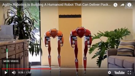 cassie robots delivers packages to your door.