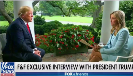 Trump discussed his own impeachment in his latest interview with his favorite channel, FOX News.