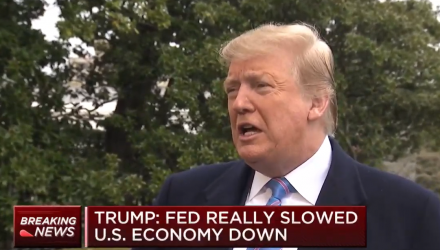 Trump - Economy Would Take Off 'Like a Rocket Ship' if Fed Cuts Rates