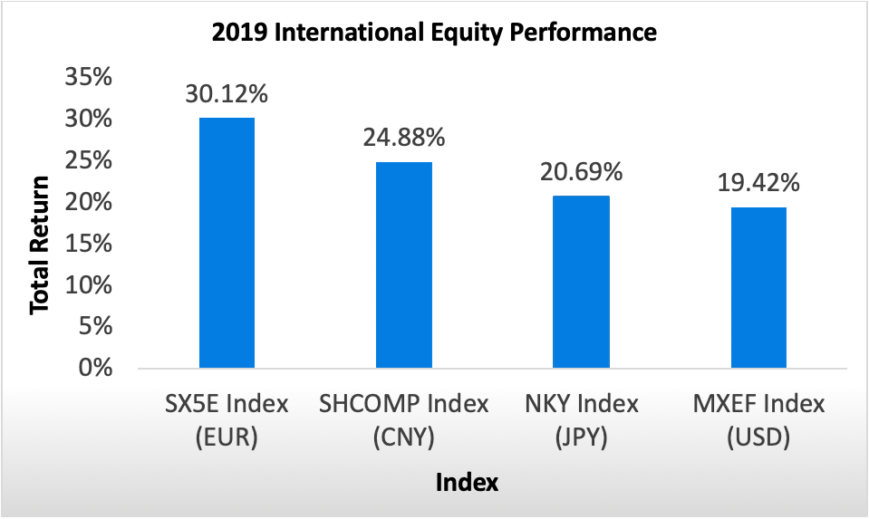 2019 International Equity Performance