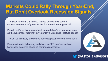 Markets Could Rally Through Year-End, but Don’t Overlook Recession Signals