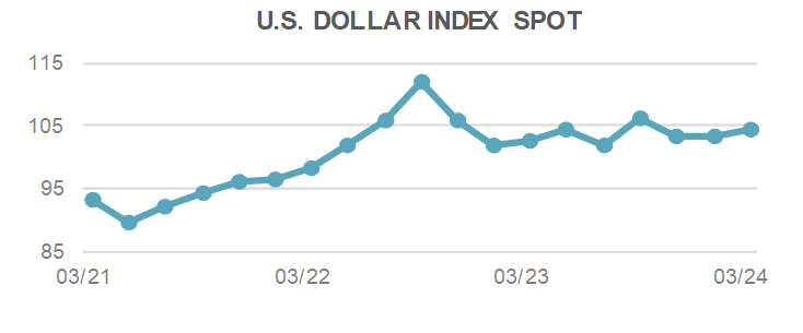 US Dollar Index Spot