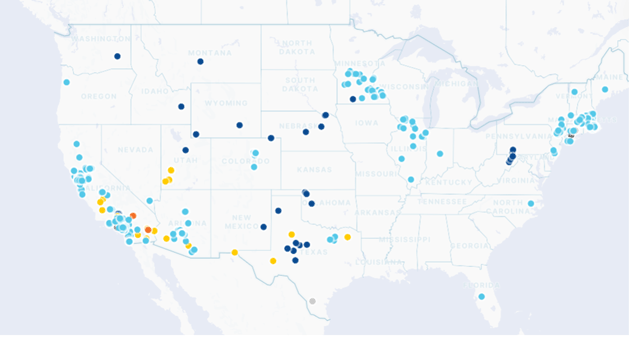 Energy Dividend U.S. Map