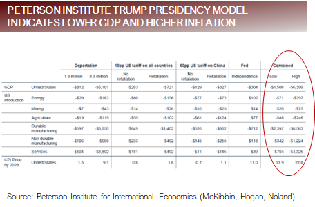 Peterson Institute Trump Presidency Model