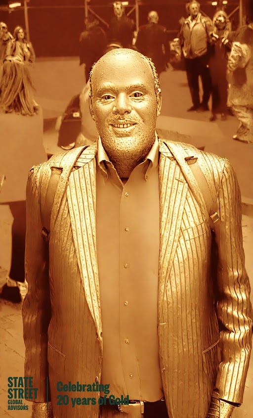 Todd Rosenbluth as a gold man