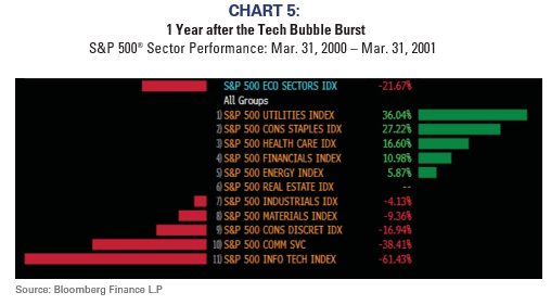 1 Year after the Tech Bubble Burst