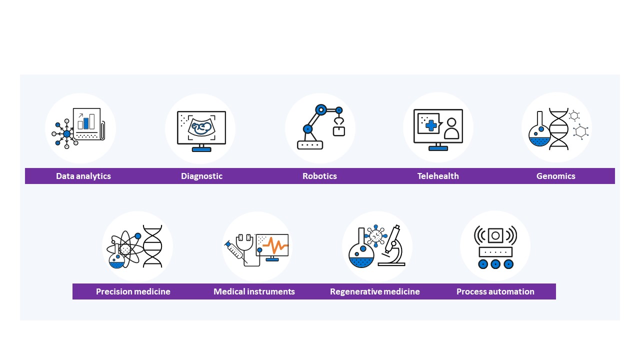 Subsegments deemed critical for addressing healthcare challenges