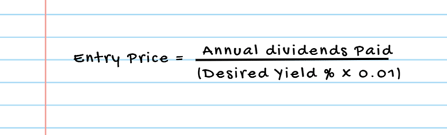 Formula to calculate maximum price willing to pay